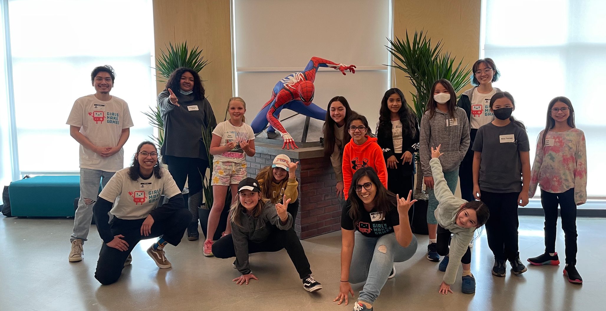 Future game industry leaders participated in Girls Make Games workshops at Insomniac Games, Sucker Punch Productions, and Bend Studio