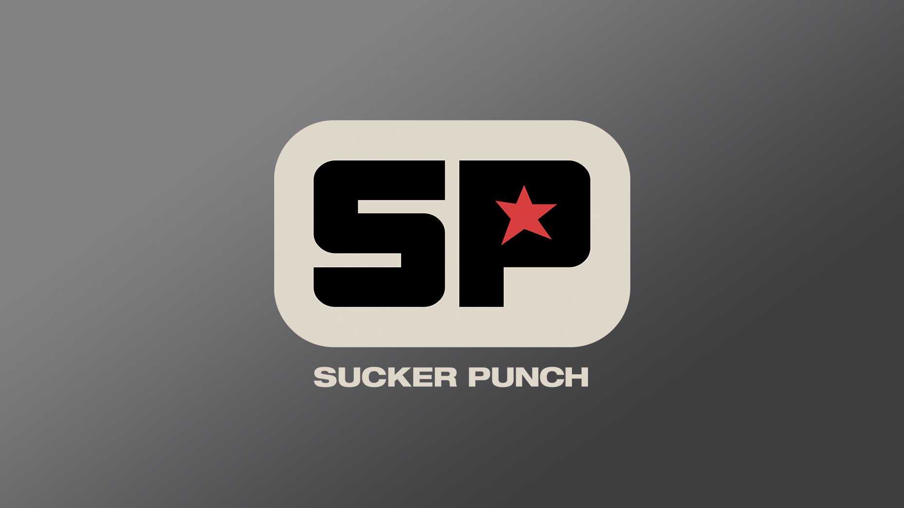 Sucker Punch logo on grey field