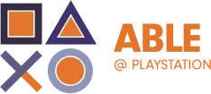 ABLE at PlayStationロゴ
