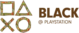 Black at PlayStationロゴ