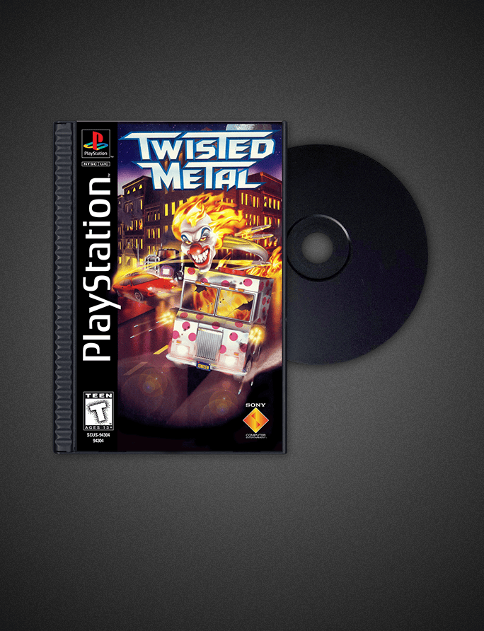Twisted MetalのケースとCD-ROM