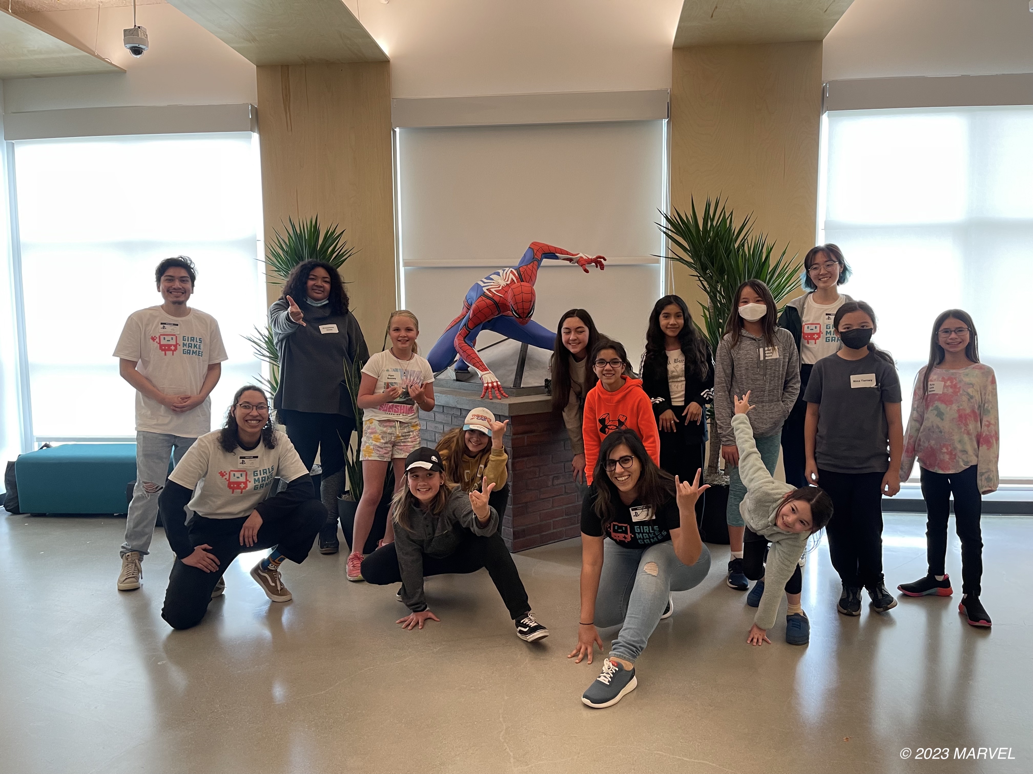 Future game industry leaders participated in Girls Make Games workshops at Insomniac Games, Sucker Punch Productions, and Bend Studio
